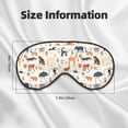 thumbnail image 5 of Goofa South American Animals Printed Sleep Eye Mask for Men Women, Zero Eye Pressure Sleeping Mask, Light Blocking Night Blindfold, Soft Eye Shade Cover, 5 of 7