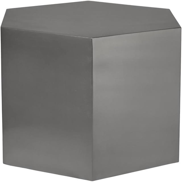 Meridian Furniture Table Basse Modulaire Hexagonale Chromée Brossée