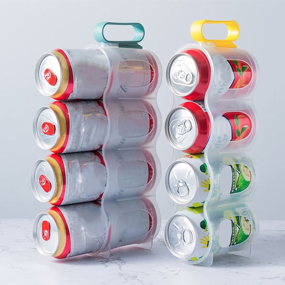 Amosfun 3Pcs Assorted Color Refrigerator Can Holder Multi Hole Soda Organizer for Home Kitchen Bar