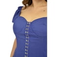 thumbnail image 4 of Vestido mini de mezclilla L'ATISTE Tallas Extras 51827 azul 44, 4 of 6