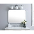 thumbnail image 2 of Soft corner metal rectangular mirror 27x36 inch in Silver, 2 of 5