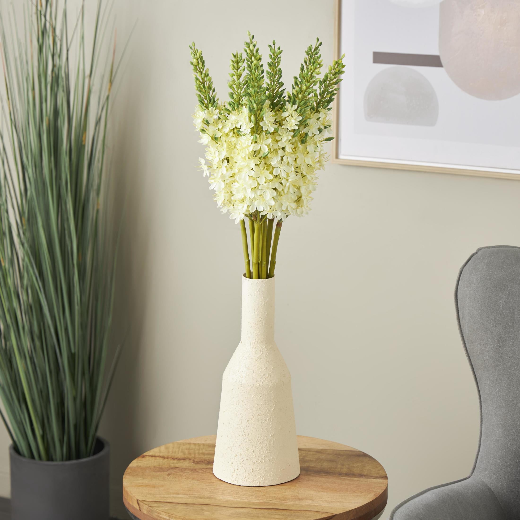 34" Plastic Floral Tall Eremurus Artificial Flower Stem, by DecMode (8 Count)