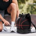 thumbnail image 6 of cpengpj Basketball Bag Basketball Backpack, Single Ball Mesh Storage Crossbody Sling Sackpack for Volleyball Soccer Rugby Football Equipment, for Gym Pool Beach and Travel Essentials, 6 of 9