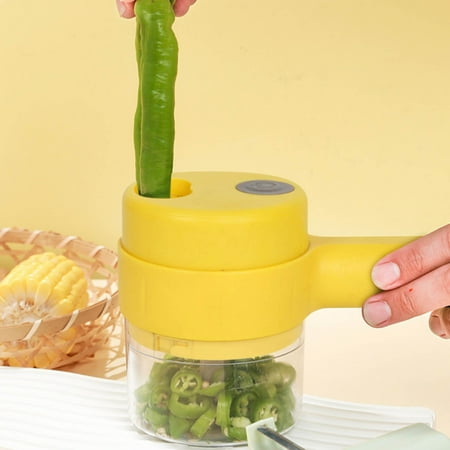 

Fjofpr Vegetable Cutter Household Mini Wireless Electric Garlic Mud Artifact Garlic Masher Garlic Chopper Hot