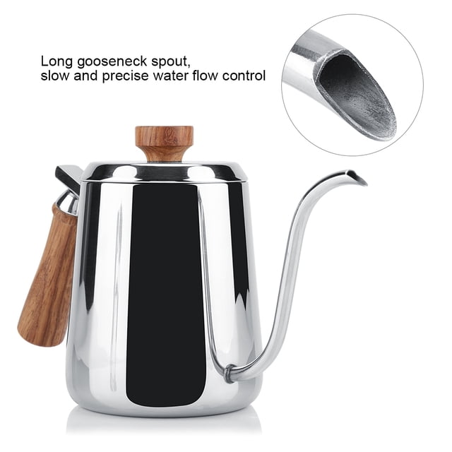 Hervidor De Café De Goteo De Cuello De Cisne Largo De Acero Inoxidable 304 Con De Para Amantes Del Café De Goteo