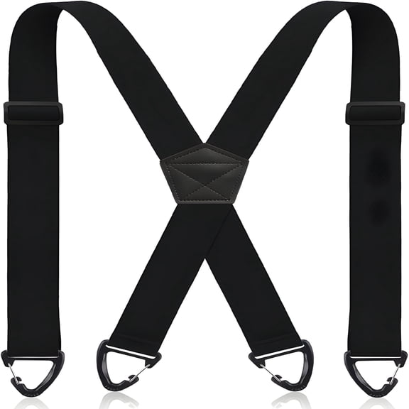 TELOLY Back Hidden Suspender 1.5 Inches Under Clothing Heavy Duty Work Suspenders for Men Women