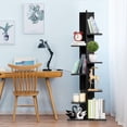 thumbnail image 3 of Costway 7-Tier Bookshelf Bookcase Plant Display Shelf Rack Storage Holder Wooden Black, 3 of 10