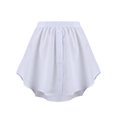 thumbnail image 2 of Gustave Women's Shirt Extender Skirt-Adjustable Layering Fake Top Lower Sweep Shirt Half Length Skirt for Sweater Sweatshirt Jacket, White, 2 of 9