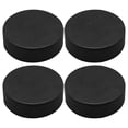 thumbnail image 1 of BESTYASH 4 Pcs Rondelles de Hockey d'Intérieur PU Noir pour Entraînement Débutants, 1 of 8