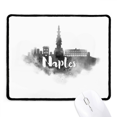 thumbnail image 1 of Naples Italy Landmark Ink City Painting Mousepad Stitched Edge Mat Rubber Gang Pad, 1 of 2