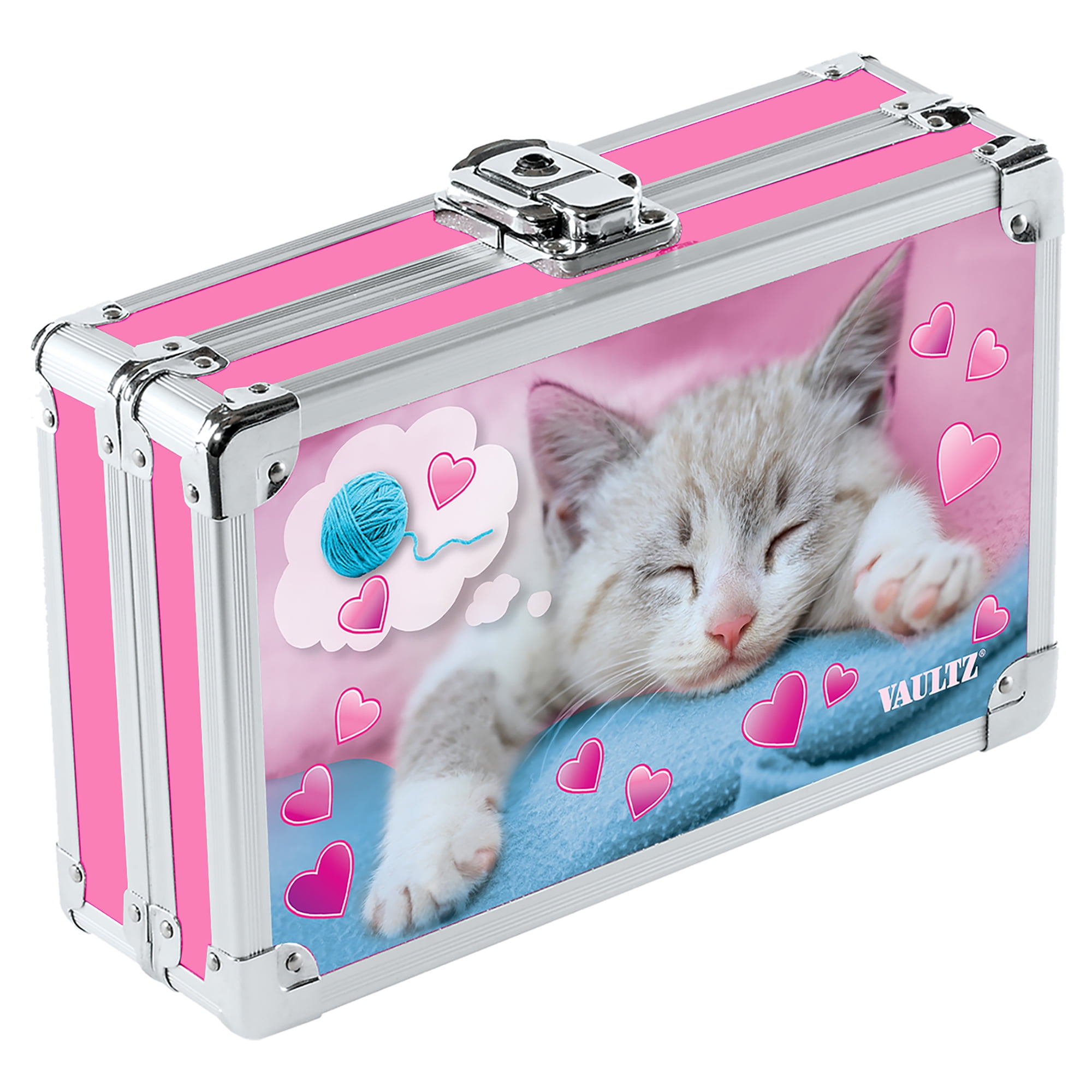 Vaultz Locking Pencil Box - Dreaming Kittens