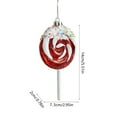 thumbnail image 3 of Festive Christmas Decorations - Assorted Character Ornaments with Hooks - Durable Plastic Tree/Window Pendants (4.7in, Red), 3 of 6