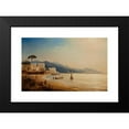 thumbnail image 2 of Théodore Gudin 18x13 Black Modern Framed Museum Art Print Titled - The Coast Near Naples (1837), 2 of 5