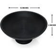 thumbnail image 3 of Folkulture Wood Fruit Bowl or Decorative Pedestal Bowl for Table Décor, Wooden Fruit Bowl for Kitchen Counter or Farmhouse Centerpiece, 12-inch Large Bowls for Breads, Mango Wood, Black, 3 of 7