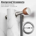 thumbnail image 2 of Abstract Marble Outdoor Curtains for Patio Waterproof, Minimalist Art Back Texture Simple Style Grommet Curtains for Porch Outside Privacy Drape for Gazebo Garden Pergola, 1 Panel, 54x95in, 2 of 9