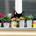 thumbnail image 5 of Cat Garden Decor Peeping Cat Black Silhouette Outdoor Decor Animals Metal Garden Stakes Decorative Metal Yard Art for Yard Lawn Patio Gift for Gardeners Cats Lover, 5 of 8