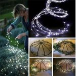 Danhjin Accessoires d'éclairage en plastique 200 LEDs String Lights avec 10 Éclairage des chaînes de cuivre Éclairement des chaînes