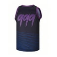 thumbnail image 3 of Men's Juice World 999 Jersey Sleeveless Tops T-Shirts for Men(Purple,M), 3 of 4