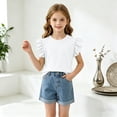 thumbnail image 5 of Gubotare Girls T Shirts Athletic Baby and Toddler Girls' Animal Short Sleeve Graphic T-Shirts 12-18 Months,White, 5 of 5
