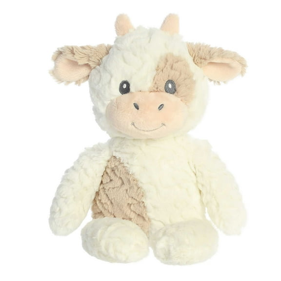ebba - Large White Huggy Collection - 13" Clover Cow - Adorable Baby Stuffed Animal
