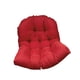 thumbnail image 1 of Cojín de respaldo para silla colgante tipo huevo, para jardín, transpirable, de poliéster rojo, 1 of 9