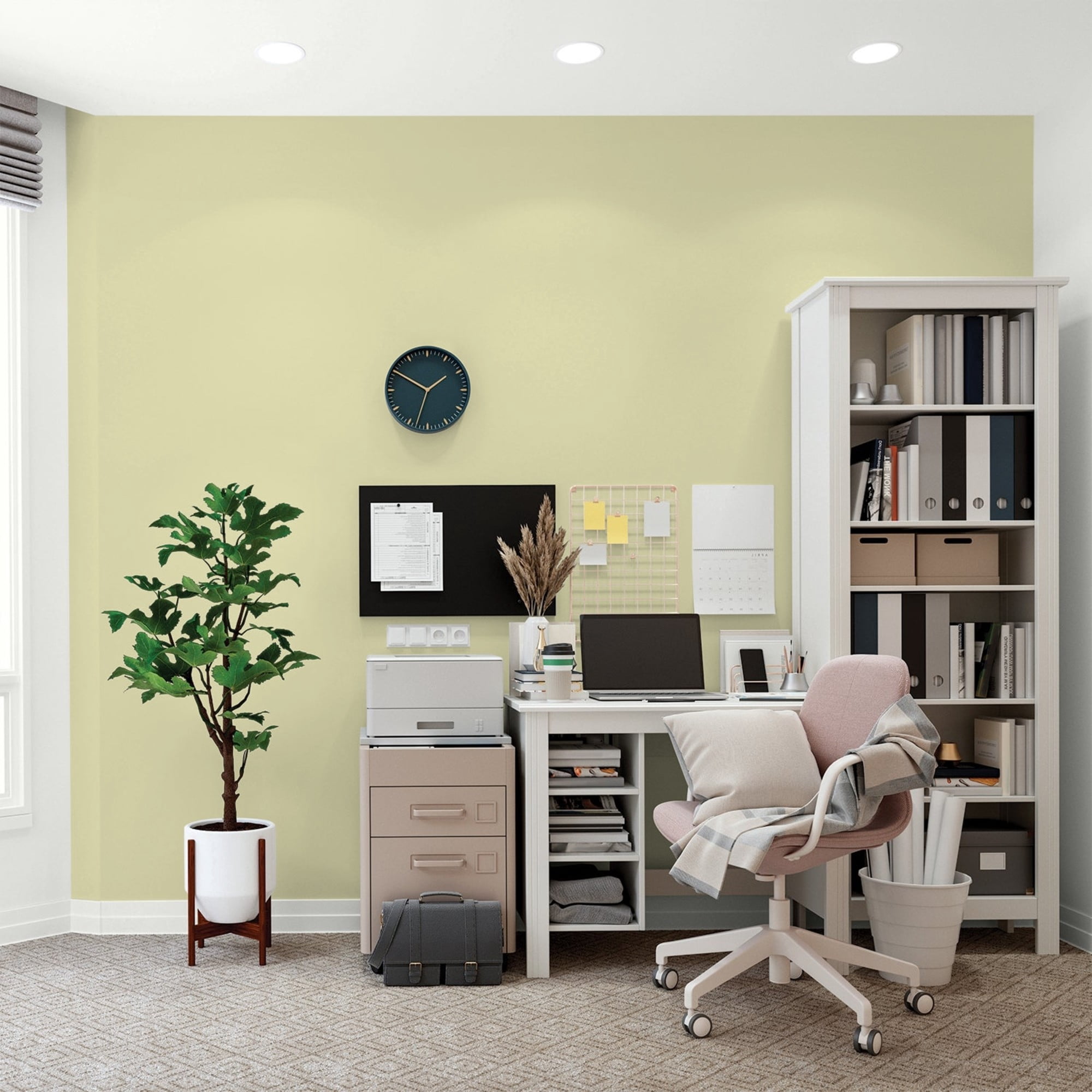 Glidden HEP Misty Moor / Green, Flat Interior Paint with Primer, 1 Quart