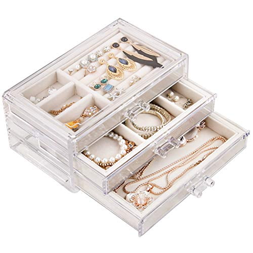 Boxes Velvet Case Storage Necklace/Bracelet/Ring/Pendant Display Jewelry Box 