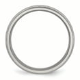 thumbnail image 2 of Titanium Grooved and Beaded Edge 6mm Polished Band Ring 9 Size, 2 of 6