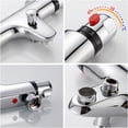 thumbnail image 5 of Bathroom Thermostatic Shower Mixer Wall Mount Hot Cold Water Showering Faucet Temperature Control Valve, 5 of 8