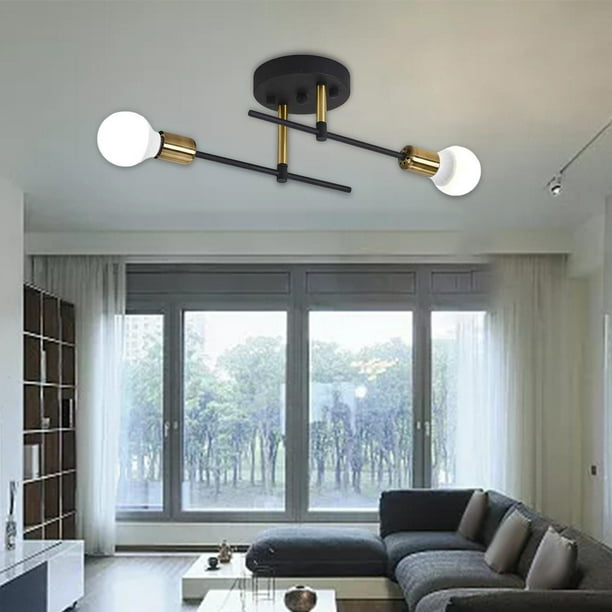 Luz de Techo Colco Industrial 2 luces Negro 13,39 pulgadas