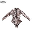thumbnail image 2 of Maillot de Bain une Pièce pour Femmes à Manches Longues avec Protection UV et Fermeture Éclair Imprimé Surf - Imprimé Léopard, 2 of 7
