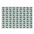 thumbnail image 1 of Swan Cutting Board, Black Swan Aquarelle Illustration of Peaceful Nature and Purity, Decorative Tempered Glass Cutting and Serving Board, Small Size, Charcoal Grey White Red, by Ambesonne, 1 of 1