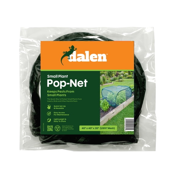 Gardeneer by Dalen Pop-Net Portable Protective Enclosure – Lightweight and Weatherproof – Easy DIY Installation – Safeguard Your Plants Against Garden Pests - 40" x 40" x 20"