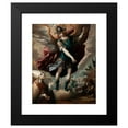 thumbnail image 2 of Sebastián López de Arteaga 12x14 Black Modern Framed Museum Art Print Titled - Saint Michael and the Bull, 2 of 5