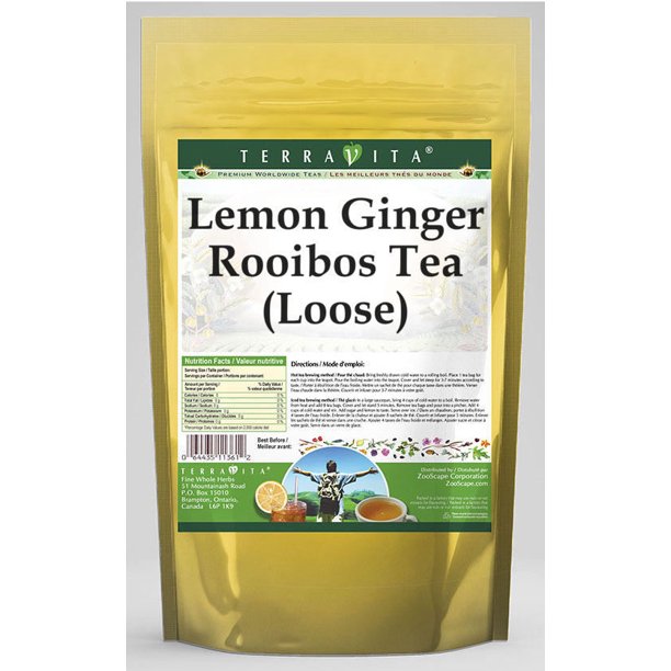 Lemon Ginger Rooibos Tea (Loose) (4 oz, Zin 537438)