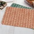 thumbnail image 4 of (4 pack) Conimar Chevron Spice, Reversible Individual Table Placemat, 17.13" x 11.25", Flexible Plastic, 4 of 7
