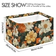 thumbnail image 4 of Yayeee 2 Pack Canvas Storage Basket with Handles for Shelves Fabric Bins Closet Organizer, Bright Floral, 4 of 8