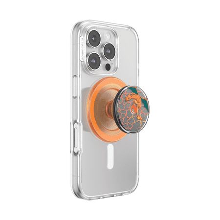 PopSockets Phone Grip for MagSafe, Magnetic Holder, Phone Stand, Spinner - Charizard in Flight