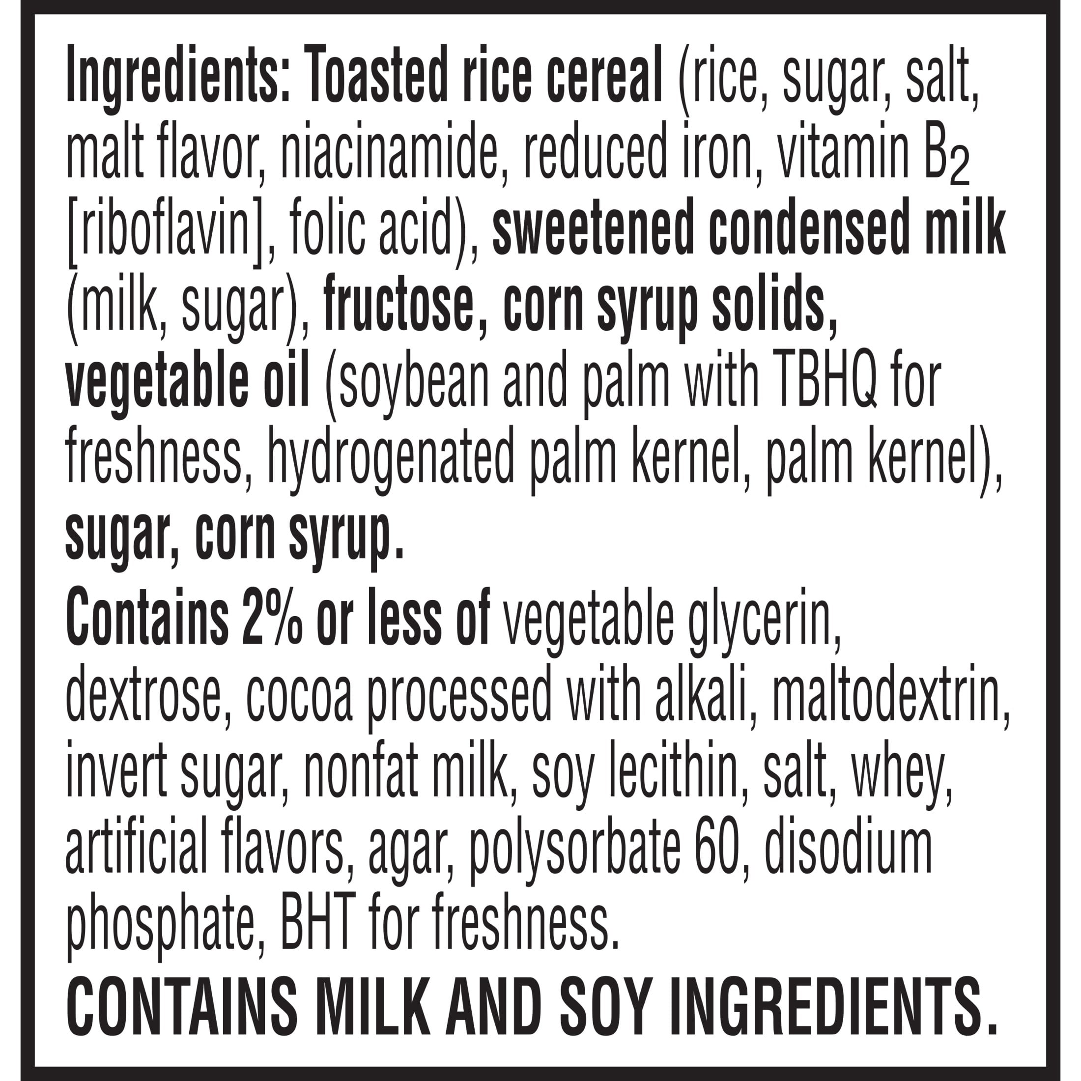 Rice Krispies Treats Caramel Chocolatey Chunk Chewy Marshmallow Snack Bars, Kids Snacks, 11.2 oz, 16 Count