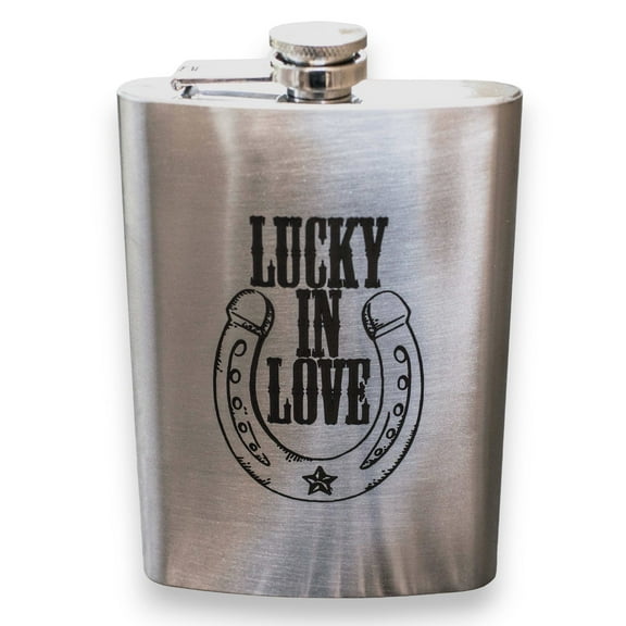 8oz Clover - Lucky in Love Flask L1