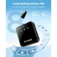 thumbnail image 3 of PQRQP 3-in-1 Mini Microphone for iPhone/Android/Camera, Hi-Fi Audio, 48kHz/24-bit,Wireless Microphone, 328ft Range, 18H, 3 of 8