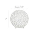 thumbnail image 3 of Elegant Designs Elipse 10 Inch Crystal Ball Sequin Table Lamp, 3 of 8