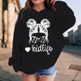 thumbnail image 5 of Little Girls Hoodie Casual Jacket with Long Sleeves Printed Sweatshirt Outerwear Size 7T ,White, 5 of 9