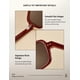 thumbnail image 5 of Gafas de Sol TIJN Retro Rectangulares para Mujer Rojo Oscuro, 5 of 8