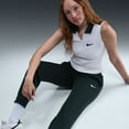 thumbnail image 4 of Women's Nike Phoenix Mid-Rise Fleece Sweatpants Color: Dark Grey Heather Size: MEDIUM, 4 of 4