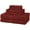 Crimson, variant on Basics Fade-Resistant 100% Cotton Washcloths for Bathroom, Soft Absorbent, 6-Piece, Crimson
