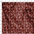 thumbnail image 4 of Soimoi Red polyester Crepe Fabric Paisleys Paisley Print Fabric by the Yard 52 Inch Wide, 4 of 6
