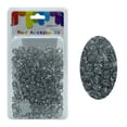 thumbnail image 3 of Ebo Glitter Color Round Plastic Hair Beads Braid Hair 12 Mm 200 Pcs 4 Oz ( 1PK Glitter Black Color ), 3 of 4