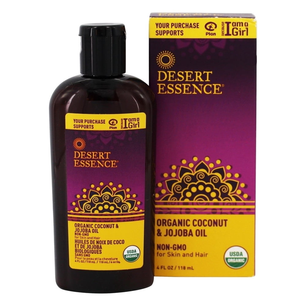 Desert Essence Organic Jojoba Coconut Oil, 4 Oz