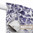 thumbnail image 4 of Swag Valance Curtains for Windows, Purple Eucalyptus Leaves Light Filtering Kitchen Curtains with Rod Pocket, Spring Summer Botanical Window Treatment Valances for Living Room, 36x45 - 2 PCS, 4 of 9